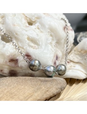 tahitian cultured pearl from Tahiti necklace in silver price - what is the best gift for valentine's day ?