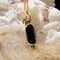 Harmony - Golden Plated - Onyx - Tiki Pendant