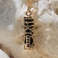 Harmony - Golden Plated - Onyx - Tiki Pendant