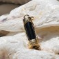 Harmonie - Pendentif Tiki - Plaqué Or - Onyx