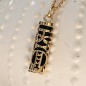 Harmony - Golden Plated - Onyx - Tiki Pendant