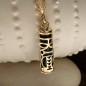 Harmony - Golden Plated - Onyx - Tiki Pendant