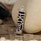 Harmony -  Tiki Pendant - Rhodium Silver - Onyx