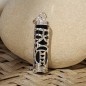 Harmonie - Pendentif Tiki - Argent Rhodié - Onyx