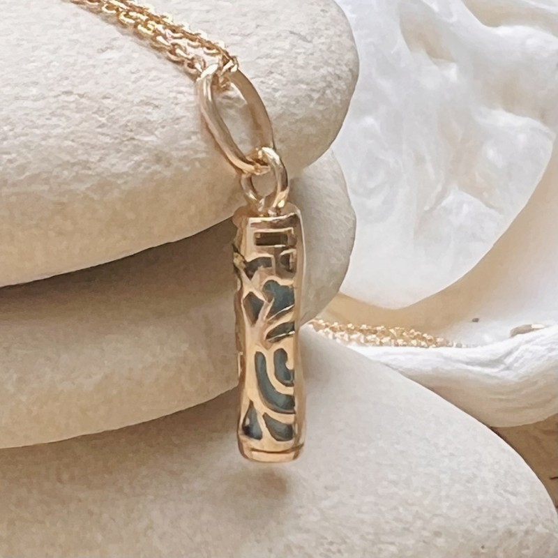 PENDENTIF petit modèle Homme/femme TIKI FORCE plaqué or 750/000