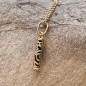 Strength - Tiki Pendant - Gold Plated - Black Onyx Strength - Tiki Pendant - Gold Plated - Black Onyx
