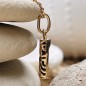 Strength - Tiki Pendant - Gold Plated - Black Onyx Strength - Tiki Pendant - Gold Plated - Black Onyx