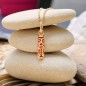 Harmony - Tiki Pendant - Gold Plated - Coral Resin