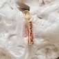 Harmony - Tiki Pendant - Gold Plated - Coral Resin