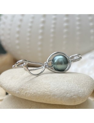 achat cage pour perle pendentif argent perle de culture de Tahiti prix