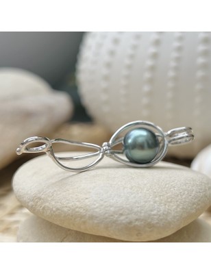 achat cage pour perle pendentif argent perle de culture de Tahiti prix