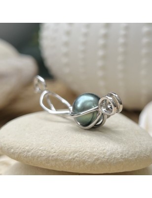 silver cage pendant for Tahitian cultured pearl price