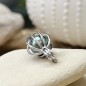 Cage Pendant for Pearl - Rhodium Silver - Without Pearl