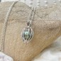 Cage Pendant for Pearl - Rhodium Silver - Without Pearl