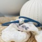 Tea - White freshwater Pearl Blue Necklace - 10/11mm