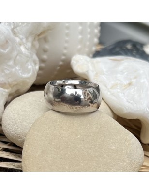 Real Black Pearl Ring - Rhodium Silver - Size 9.50