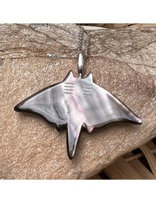 manta ray in mother-of-pearl pendant price