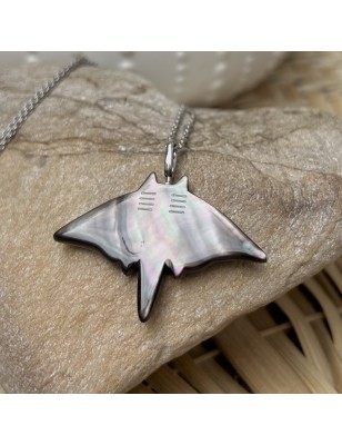 manta ray in mother-of-pearl pendant price