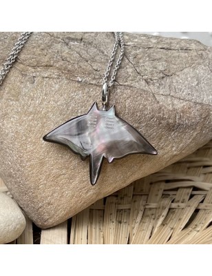 manta ray in mother-of-pearl pendant price