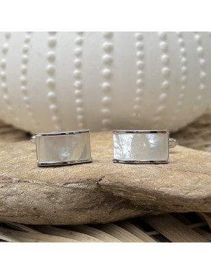 achat Boutons de Manchette nacre perlière d'eau douce prix