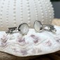 Boutons de Manchette Nacre Blanche Boutons de Manchette Nacre Blanche