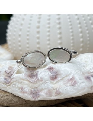 achat boutons de manchette nacre perlière - perle d eau douce prix