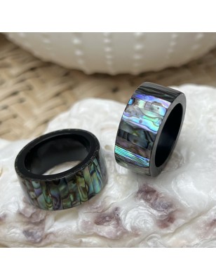 Bijou de Foulard - Bague Nacre d'Ormeau