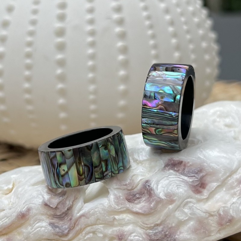 Abalone Nacre Ring - Scarf Jewel