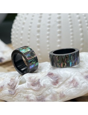 Abalone mother-of-pearl Ring - Pareo Jewel