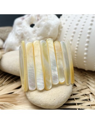 acheter bracelet en nacre dorée prix