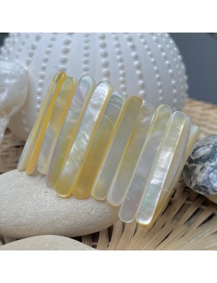 acheter bracelet en nacre dorée perle prix