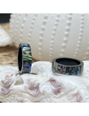 acheter bague en nacre colorée pour paréo bijou prix