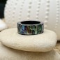 Joyería de pareo y bufanda - Anillo de nácar con abulón