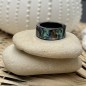 Bijou de Paréo et Foulard - Bague en Nacre d'Ormeau