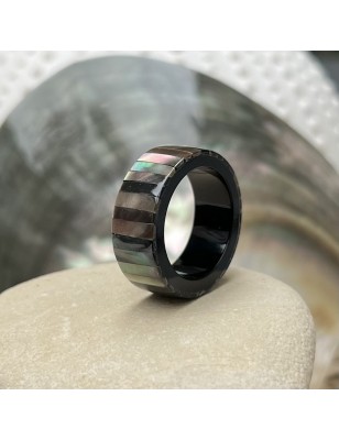 Bague en Nacre de Tahiti - Bijou Foulard & Paréo