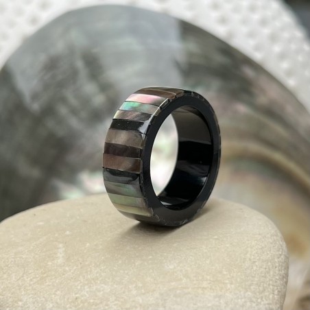 achat bague en nacre de Tahiti bijou pour paréo prix