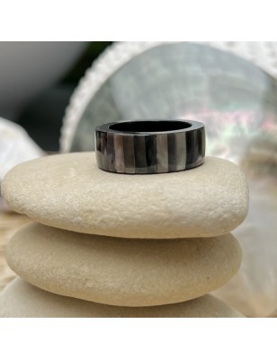 buy real irisdescent tahitian mother-of-pearl ring for woman price - tahitian jewerly - tahitian jewerly stores