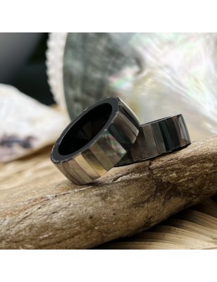 buy real irisdescent tahitian mother-of-pearl ring for woman price - tahitian jewerly - tahitian jewerly stores