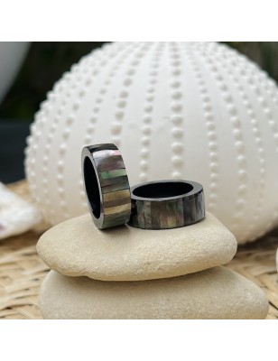 buy real irisdescent tahitian mother-of-pearl ring for woman price - tahitian jewerly - tahitian jewerly stores
