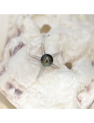 starfish in pendant cultured pearl from Tahiti price - tahitian jewel