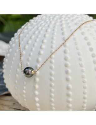 prix perle de culture de Tahiti collier en or 18 carats achat