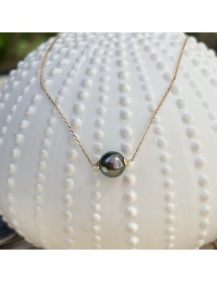 prix perle de culture de Tahiti collier en or 18 carats achat