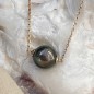 Herenui - collana oro 750 Perla di Tahiti - 9/10mm
