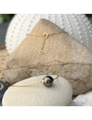 tahitian cultured pearl necklace in 18 k gold price