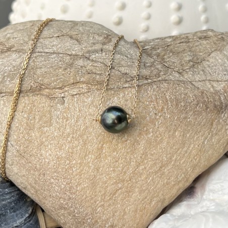 Collar con perla de Tahití