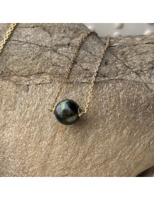 tahitian cultured pearl necklace in 18 k gold price