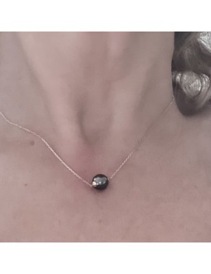 prix perle de culture de Tahiti collier en or 18 carats achat