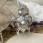 Pendentif Tortue Perle de Tahiti - 8/9mm - Argent Rhodié