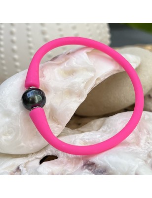 achat bracelet rose femme perle noire de Tahiti prix