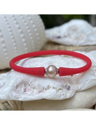 find a red bracelet with a freshwater pearl for man price